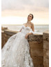 Beaded Sweetheart Neck Ivory Lace Tulle Corset Back Wedding Dress